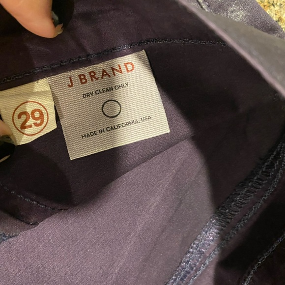 JBrand Signature Super Skinny 5-pocket leather-look Women's Purple Jeans Size 29 - Picture 8 of 13